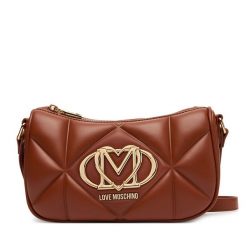 Torebka LOVE MOSCHINO. Brązowe listonoszki Love Moschino, bez wzorów, bez dodatków. Za 879.99 zł.