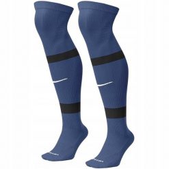 Skarpety piłkarskie Nike Matchfit Knee High Team niebieskie 41/47. Niebieskie skarpety Nike, bez wzorów, z poliesteru. Za 60.99 zł.