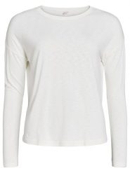 Rethinkit Wełniana koszulka "Vibe" w kolorze kremowym rozmiar: XL. Brązowe bluzki Rethinkit, xl, bez wzorów, z materiału, bez kołnierzyka, bez ramiączek. Za 118.84 zł.