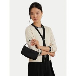 Torebka LAUREN RALPH LAUREN. Czarne torebki klasyczne Lauren Ralph Lauren, bez wzorów, bez dodatków. Za 299.99 zł.