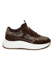 Steve Madden Sneakersy w kolorze brązowo-złotym rozmiar: 36. Brązowe trampki Steve Madden, bez wzorów, bez zapięcia. Za 294.28 zł.