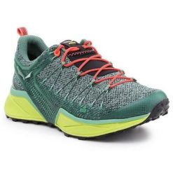 Buty trekkingowe damskie Salewa WS Dropline. Zielone trekkingi Salewa, z gumy, trekkingowe. Za 748.00 zł.