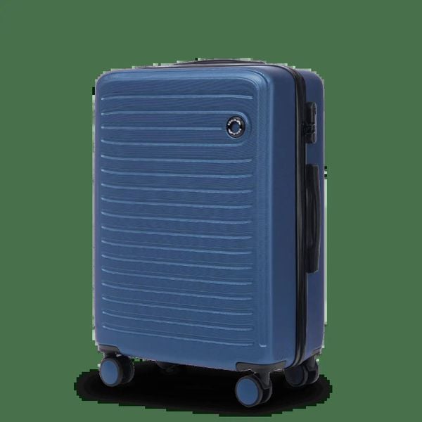 Walizka ŚREDNIA Wings ABS+ COOT 24" Middle Blue. Niebieskie walizki Wings, bez wzorów, średnie. Za 149.90 zł.
