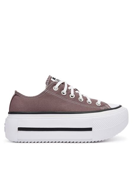 Converse Trampki Chuck Taylor All Star Lift Double Stack A20562C Brązowy. Brązowe trampki Converse, bez wzorów, z materiału, bez zapięcia. Za 399.99 zł.