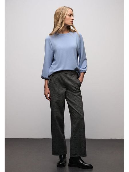 Street One Koszulka w kolorze błękitnym rozmiar: 44. Niebieskie bluzki Street One, bez wzorów, street, bez kołnierzyka, bez ramiączek. Za 109.26 zł.