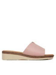 Clara Barson Klapki WFA3692-1 Różowy. Czerwone klapki Clara Barson, bez wzorów, z materiału, bez obcasa. Za 63.99 zł.