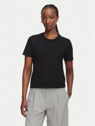 KARL LAGERFELD T-Shirt B2W17094 Czarny Regular Fit. Czarne t-shirty KARL LAGERFELD, s, bez wzorów, z bawełny, bez kołnierzyka, bez ramiączek. Za 259.99 zł.