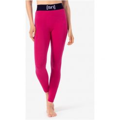 Legginsy termoaktywne damskie SUPER.NATURAL W Tundra 175 Tight. Czerwone bielizna sportowa super.natural, xs, bez wzorów. Za 349.99 zł.