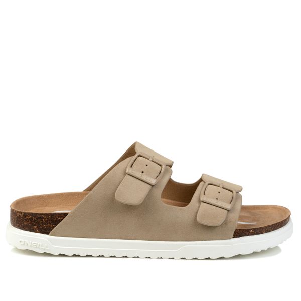 Klapki damskie O'NEILL SANDY SLIDER WOMEN LOW. Białe klapki O'Neill, bez wzorów, z gumy, bez obcasa. Za 149.00 zł.