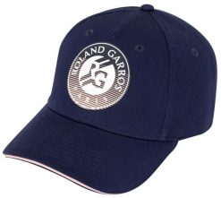 Czapka baseballowa z logo damska Roland Garros. Niebieskie czapki ROLAND GARROS, bez wzorów, z materiału. Za 148.50 zł.