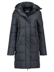 Geographical Norway Płaszcz zimowy "Claudine" w kolorze granatowym rozmiar: XXL. Niebieskie płaszcze Geographical Norway, na zimę, xxl, bez wzorów, z puchu, bez kaptura. Za 287.84 zł.