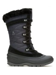 Kamik Skórzane kozaki zimowe "Snovalley 4" w kolorze szaro-czarnym rozmiar: 41. Czarne kozaki Kamik, na zimę, z materiału, bez obcasa, bez zapięcia. Za 316.99 zł.