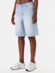 Karl Kani Szorty jeansowe PD00005506 Niebieski Loose Fit. Niebieskie szorty Karl Kani, bez wzorów, z bawełny. Za 209.99 zł.