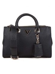 Guess Torebka w kolorze czarnym - 29 x 19 x 9 cm rozmiar: onesize. Czarne torby na ramię Guess, z aplikacjami, z materiału, przez ramię, bez dodatków. Za 528.34 zł.