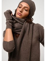 AUTHENTIC CASHMERE Kaszmirowy szal "Vaymont" w kolorze brązowym - 200 x 30 cm rozmiar: onesize. Brązowe szaliki AUTHENTIC CASHMERE, bez wzorów, z kaszmiru. Za 248.58 zł.