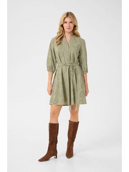 Cream Sukienka w kolorze khaki rozmiar: 38. Brązowe sukienki Cream, bez wzorów, z bawełny, bez kołnierzyka, bez ramiączek, mini. Za 164.95 zł.