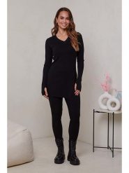 Soft Cashmere 2-częściowy zestaw w kolorze czarnym rozmiar: 38/40. Czarne swetry Soft Cashmere, bez wzorów, ze splotem, bez ramiączek. Za 172.78 zł.