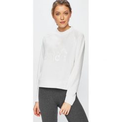 Adidas Performance - Bluza. Białe bluzy adidas Performance, l, bez wzorów, z bawełny, bez kaptura. W wyprzedaży za 179.90 zł.