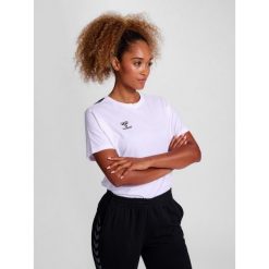 Koszulka damska Hummel Authentic. Białe bluzki Hummel, l, bez wzorów, sportowe, bez kołnierzyka, bez ramiączek. Za 164.50 zł.