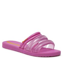 Klapki Ipanema. Czerwone klapki Ipanema, bez wzorów, bez obcasa. Za 79.99 zł.