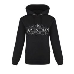 Bluza z motywem jeździeckim JD ATTACK Cindy. Brązowe bluzy JD ATTACK, l, z aplikacjami, z bawełny, bez kaptura. Za 229.00 zł.