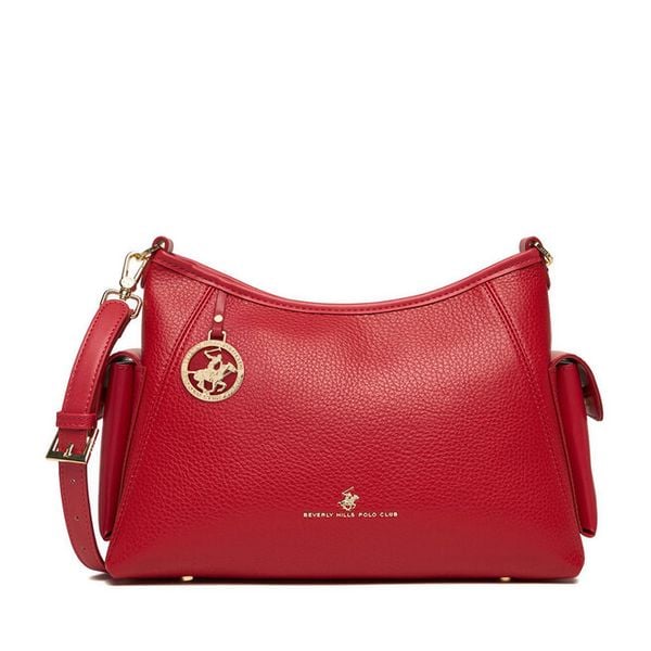 Torebka Beverly Hills Polo Club. Czerwone torebki klasyczne Beverly Hills Polo Club, bez wzorów, bez dodatków. Za 219.99 zł.