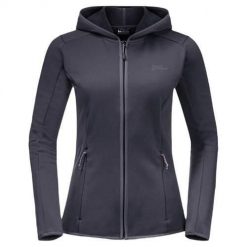 Bluza polarowa damska Jack Wolfskin Baiselberg. Czarne bluzy Jack Wolfskin, l, bez wzorów, z polaru, bez kaptura. Za 341.00 zł.