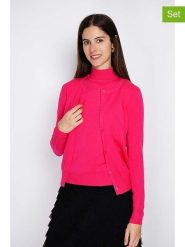 William de Faye 2-częściowy zestaw w kolorze różowym rozmiar: 40. Różowe golfy William de Faye, bez wzorów, z kaszmiru, bez ramiączek. Za 173.99 zł.