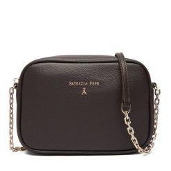 Torebka Patrizia Pepe. Brązowe listonoszki Patrizia Pepe, bez wzorów, bez dodatków. Za 729.99 zł.