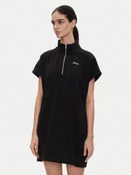 DKNY Sport Sukienka codzienna DP5D4895 Czarny Regular Fit. Czarne sukienki DKNY Sport, na co dzień, xs, bez wzorów, z bawełny, sportowe, bez kołnierzyka, bez ramiączek, proste. Za 199.99 zł.