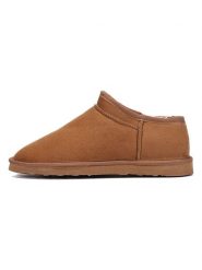 ISLAND BOOT Botki zimowe "Floella" w kolorze jasnobrązowym rozmiar: 41. Brązowe botki Island Boot, na zimę, bez wzorów, z materiału, bez obcasa, bez zapięcia. Za 148.96 zł.