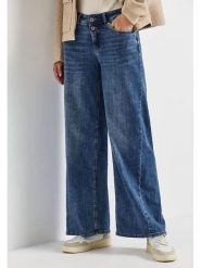 Street One Dżinsy - Comfort fit - w kolorze niebieskim rozmiar: W33/L32. Niebieskie jeansy Street One, l, z aplikacjami, z podwyższonym stanem. Za 211.31 zł.