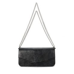 Torebka LAUREN RALPH LAUREN. Czarne torebki klasyczne Lauren Ralph Lauren, bez wzorów, bez dodatków. Za 659.99 zł.