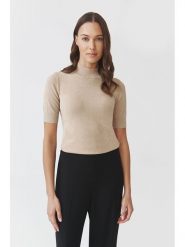 TATUUM Sweter "Lu" w kolorze beżowym rozmiar: XS. Brązowe swetry Tatuum, xs, bez wzorów, bez ramiączek. Za 88.43 zł.
