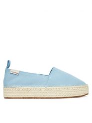 Calvin Klein Jeans Espadryle Platform Espadrille Ml Cs YW0YW01871 Błękitny. Niebieskie espadryle Calvin Klein Jeans, bez wzorów, z jeansu, bez obcasa, bez zapięcia. Za 279.99 zł.