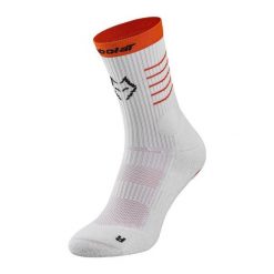 Skarpety do padla Babolat Mid-Calf Lebron. Białe skarpety BABOLAT, bez wzorów, z elastanu. Za 81.00 zł.
