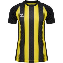 Koszulka Hummel Match striped. Czarne bluzki Hummel, bez wzorów, sportowe, bez kołnierzyka, bez ramiączek. Za 194.00 zł.