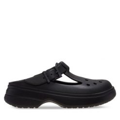 Klapki Crocs. Czarne klapki Crocs, bez wzorów, bez obcasa. Za 219.99 zł.