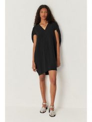 SKFK Sukienka "Leiun" w kolorze czarnym rozmiar: 40. Czarne sukienki SKFK, bez wzorów, bez kołnierzyka, bez ramiączek, mini. Za 274.99 zł.