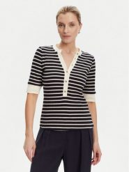 Guess Sweter W5YP20 KCZ82 Granatowy Regular Fit. Niebieskie swetry Guess, xxl, z aplikacjami, z wiskozy, bez ramiączek. Za 285.00 zł.