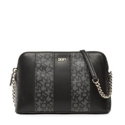 Torebka DKNY. Czarne listonoszki DKNY, bez wzorów, bez dodatków. Za 889.99 zł.