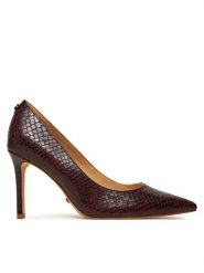 Guess Szpilki FLPDB4 PEL08 Bordowy. Czerwone szpilki Guess, z aplikacjami, ze skóry, bez obcasa, na szpilce, bez zapięcia. Za 479.99 zł.