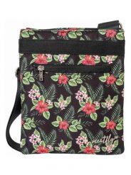 Damska torebka na ramię Dixie Tropical – czarna Meatfly. Zielone torby na ramię Meatfly, bez wzorów, z materiału, eleganckie, na ramię, z nadrukiem, bez dodatków. Za 101.99 zł.