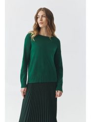 TATUUM Sweter w kolorze ciemnozielonym rozmiar: XS. Zielone swetry Tatuum, xs, bez wzorów, z wełny, bez ramiączek. Za 144.24 zł.