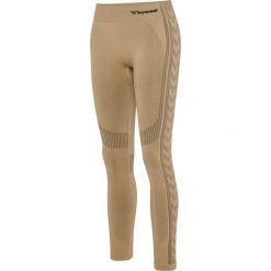 Damskie legginsy mid-rise Hummel Shaping. Brązowe legginsy Hummel, m, bez wzorów, z materiału, na jogę i pilates. Za 171.50 zł.