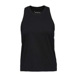 Damski tank top Black Diamond Project Muscle. Czarne koszulki sportowe Black Diamond, bez wzorów, z bawełny, bez ramiączek, wspinaczkowe. Za 190.50 zł.
