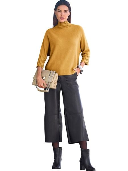 Heine Sweter w kolorze żółtym rozmiar: 36. Żółte swetry Heine, bez wzorów, bez ramiączek. Za 42.95 zł.