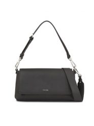Calvin Klein Torebka Ck Must Shoulder Bag K60K611928 Czarny. Czarne torebki klasyczne Calvin Klein, bez wzorów, ze skóry, bez dodatków. Za 299.99 zł.