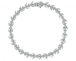 Bransoletka z białego złota z diamentami - 18 cm - 6,07 ct - próba 750. Białe bransoletki Apart, z diamentem, złote. Za 94,990.00 zł.