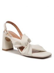 Clara Barson Sandały WS22041-04 Beżowy. Brązowe sandały Clara Barson, bez wzorów, ze skóry, bez obcasa, na słupku, bez zapięcia. Za 119.99 zł.